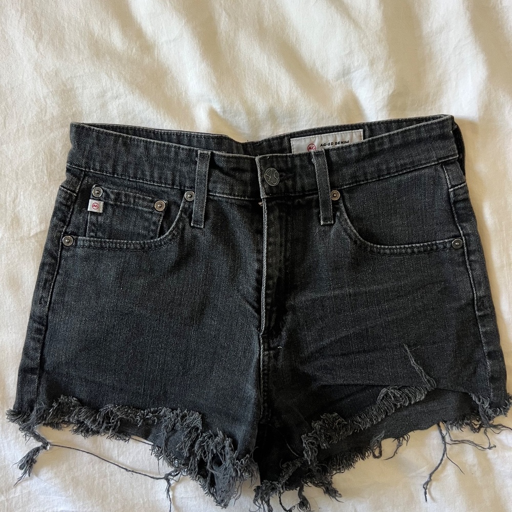 AG The Bryn black cut off shorts - Picture 3 of 5